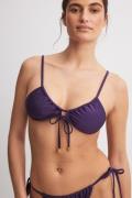 NA-KD Bikinitopp med stropper - Purple