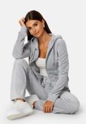 Juicy Couture Robertson Classic Velour Hoodie SIlver Marl L