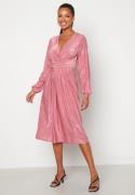 Bubbleroom Occasion Misou Tie Dress Pink 36