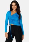 BUBBLEROOM Tara drawstring top Blue M