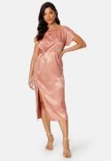 Bubbleroom Occasion Renate Twist front Dress Rose copper L