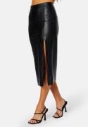 ONLY Hanna Faux Leather Skirt Black L