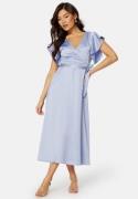 VILA Carolina S/S V-Neck Midi Dress Sweet Lavender 36