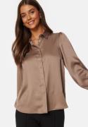 BUBBLEROOM Nicole Puff Sleeve Shirt Dark mole 38