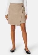 YAS Summer HW Short Wool Mix Skirt Toasted Coconut M