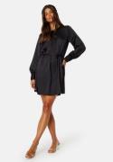 BUBBLEROOM Catalina Satin Dress Black 36