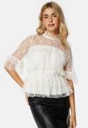 BUBBLEROOM Smilla Lace Blouse Offwhite 46