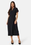 BUBBLEROOM Matilde Wrap Dress Black 2XL