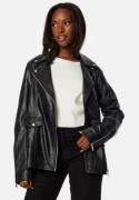 SELECTED FEMME Madison Leather Jacket Black 36