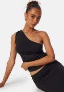 BUBBLEROOM One Shoulder Top Black S