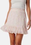 VERO MODA Vmsmilla high waist short skirt White/Pink/Floral M