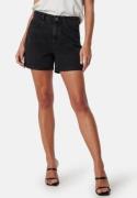 ONLY Onlvega HW Mom Dnm Shorts Black Denim XL