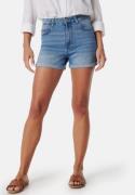 Pieces Pcpeggy MW Shorts Light Blue Denim M