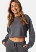 BUBBLEROOM Eliza Crop Sweatshirt Dark grey XL