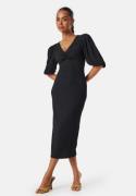 BUBBLEROOM Structure Puff Sleeve Dress Black M