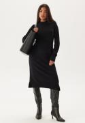 VILA Ril Crew Neck Midi Dress Black S