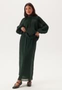 BUBBLEROOM Structured Maxi Skirt Dark green S