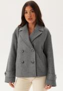 BUBBLEROOM Short Wool Blend Jacket Grey melange S