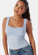 BUBBLEROOM Sweetheart Neckline Tank Top Light blue XS