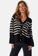 Object Collectors Item Objester L/S Cardigan Black Stripes:Sandshell X...