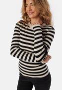 Object Collectors Item Objester Sli L/S Knit Pullover Sandshell Stripe...