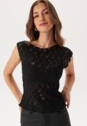 BUBBLEROOM Lace Top Black S