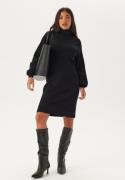 VILA Viostria Roll Neck L/S KNIT DR Black Beauty S