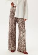 BUBBLEROOM Soft Wide Trousers Leopard L