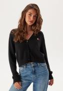 TOMMY JEANS Tjw Essential Badge Cardigan BDS Black L