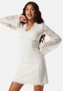 Bubbleroom Occasion Scallop Edge Lace Dress White L