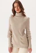 VILA Vilou New Rollneck L/S KNIT TO Feather Gray XXL