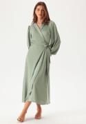 VILA Vienna Ravenna L/S Ankle Wrap Dress Green Milieu 36