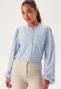 BUBBLEROOM Long Sleeve Button Blouse Light blue S