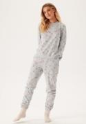 ONLY Onlchristmas Pant Light Grey Melange Aop:hearts S