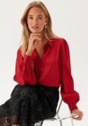 BUBBLEROOM Puff Sleeve Shirt Red 42