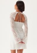 Bubbleroom Occasion Lace Sleeve Bustier Dress White 40