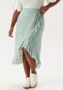 Happy Holly Selima Frill Wrap Skirt Green/Floral 44/46