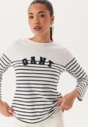 GANT Reg Breton Boat Neck T-shirt Evening Blue S