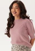 VILA Viril 2/4 SLEEVE O-NECK KNIT T Winsome Orchid Detail:melange S