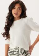 VILA Viril 2/4 SLEEVE O-NECK KNIT T White Alyssum L