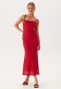 Bardot Adoni mesh midi dress 171564 Fire Red 34(UK6)