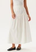 SELECTED FEMME Slfhannah Mw Long Broderi Skir Bright White 40