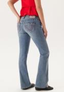 True Religion Becca Mid Rise Boot Cut Big T Crushed Lily 24