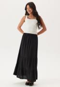 Happy Holly Linen Maxi Skirt Black 32/34