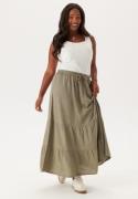 Happy Holly Linen Maxi Skirt Khaki green 48/50