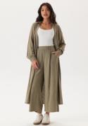 Happy Holly Linen Shirt Dress Khaki green 52/54