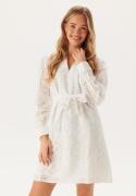 VILA Visine L/S Short Dress Bright White 36