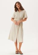Pieces Pcpia 2/4 MIDI SHIRT DRESS  Birch Stripes:black S