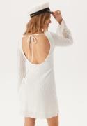 BUBBLEROOM Deep Back Short Structured Dress White S