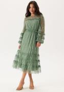 Happy Holly Midi Lace Dress Dusty green 48/50